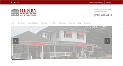 Desktop Screenshot of henryfuneral.com